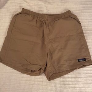 Patagonia Khaki and Black Mesh Shorts